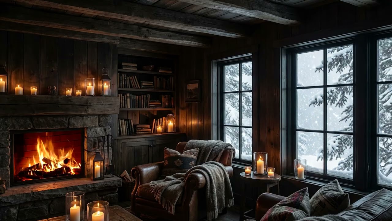 Deep Calm Sessions — slow ambient flow, winter stillness and low fire warmth for focus and peace