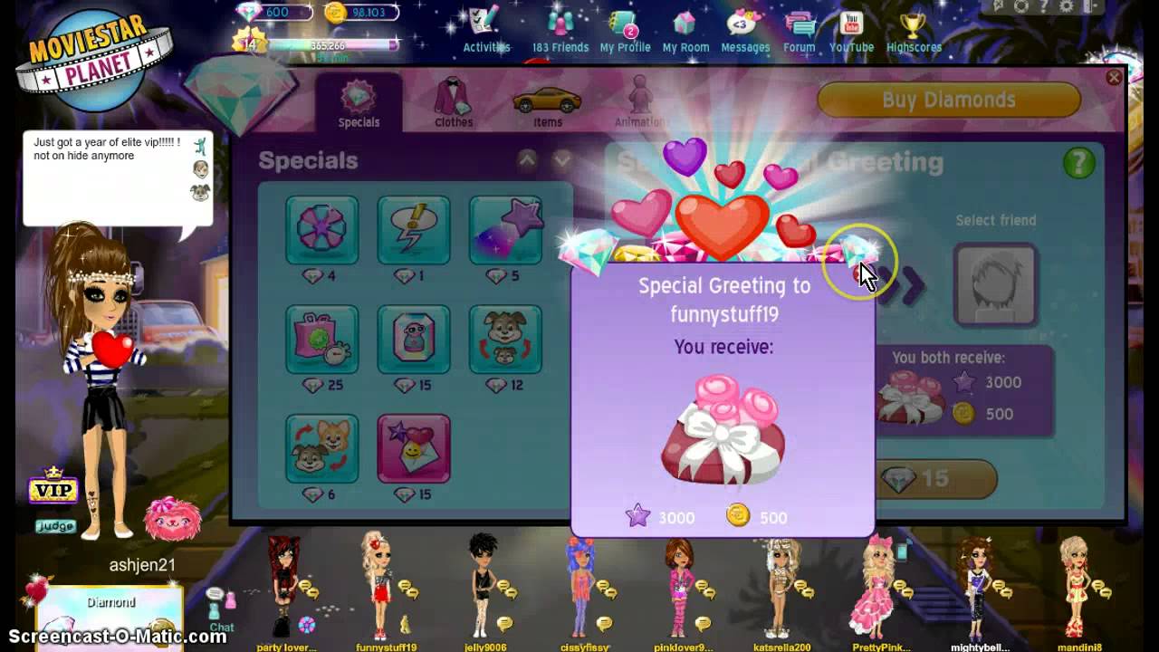 MovieStarPlanet- Year of Elite VIP
