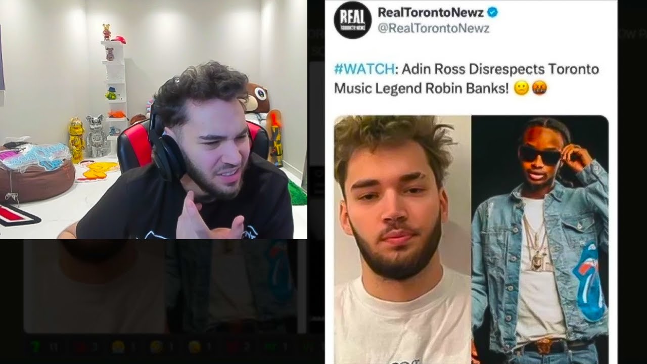 Adin Ross RESPONSE to JNeat banning him from Toronto for disrespecting Robin Banks 😳