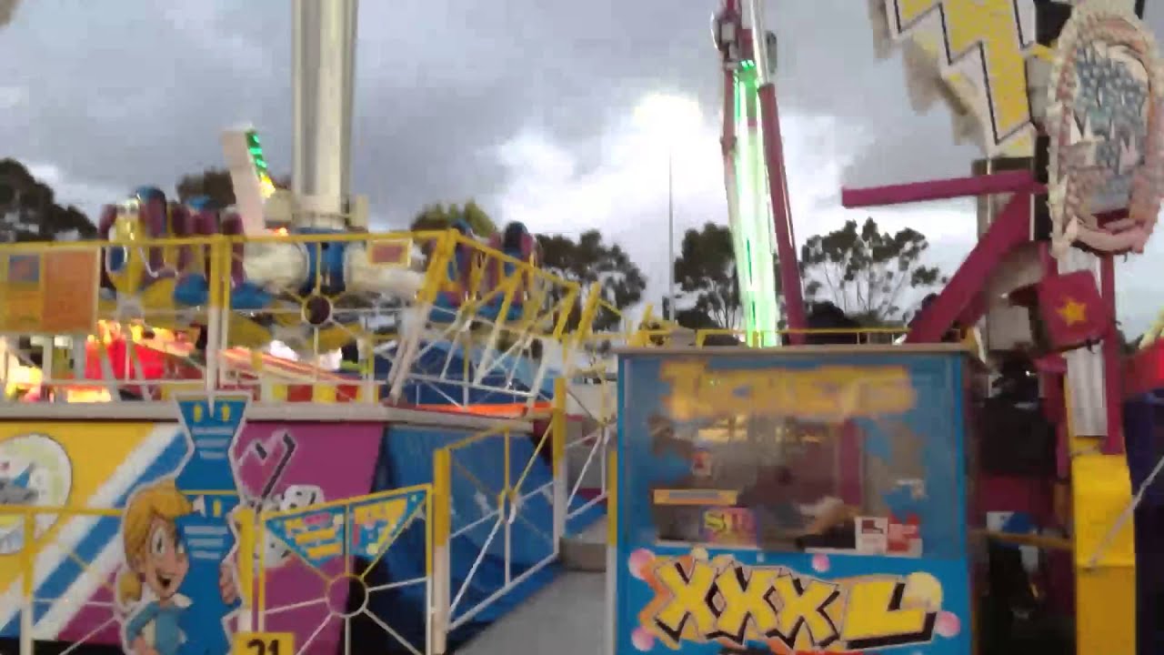 XXXL Amusement Ride Dies - Stops with People on-board Perth Royal Show 2014