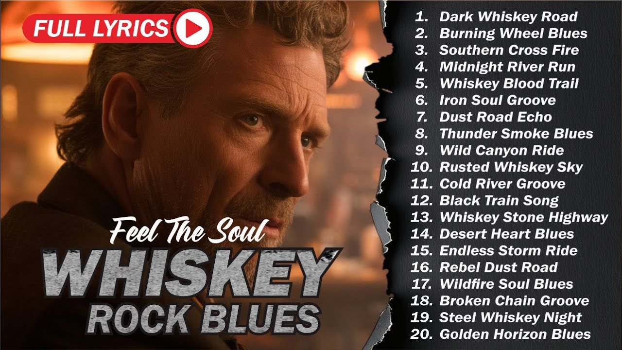 🥃 Whiskey Blues Rock 🍂 The Best of Classic Blues Songs | Relaxing Guitar & Soulful Rock Music