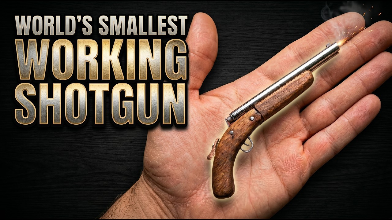 Small and strong ! DIY mini Double-barreled shotgun . How to make mini gun at home