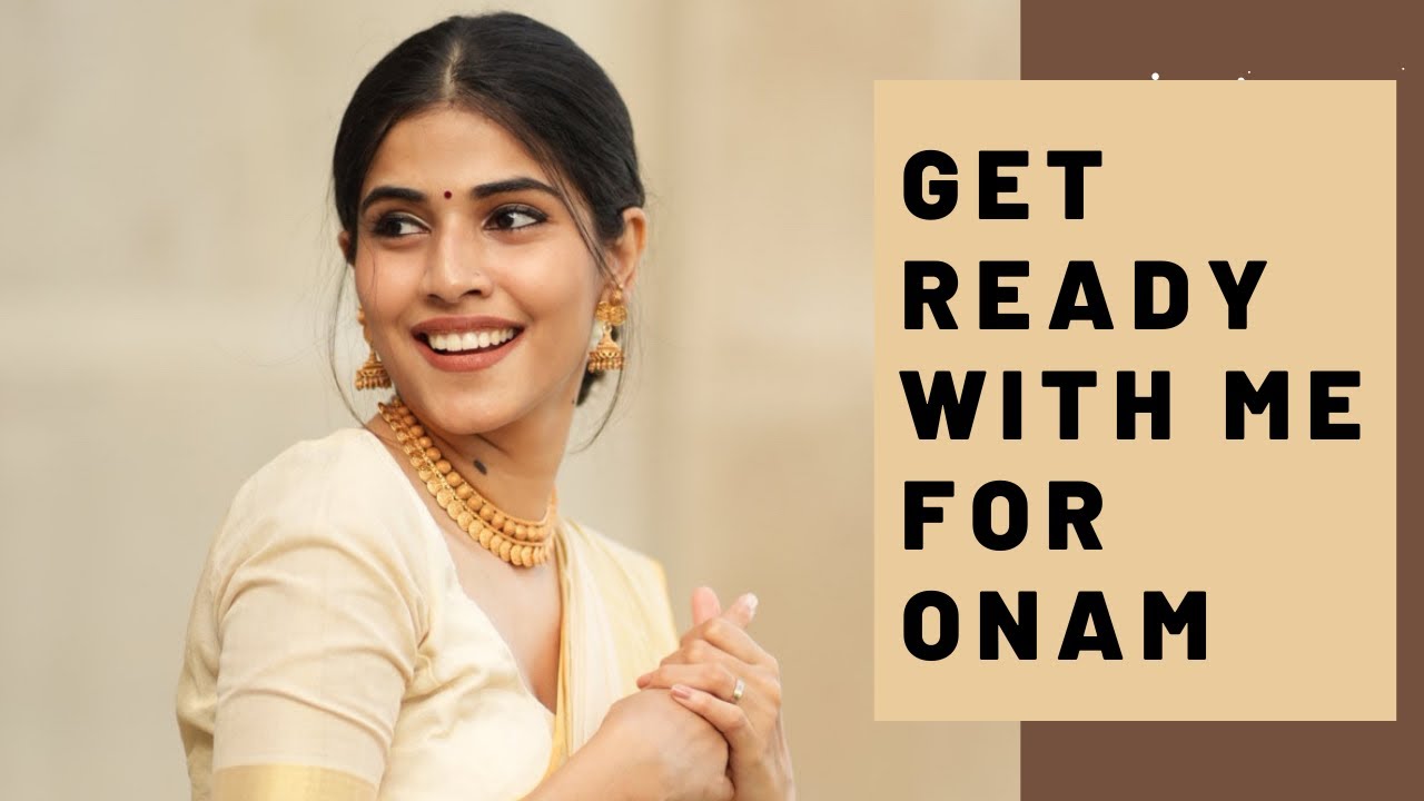 GET READY WITH ME FOR ONAM in 5mins | Affordable make-up products | ONAM SHOOT