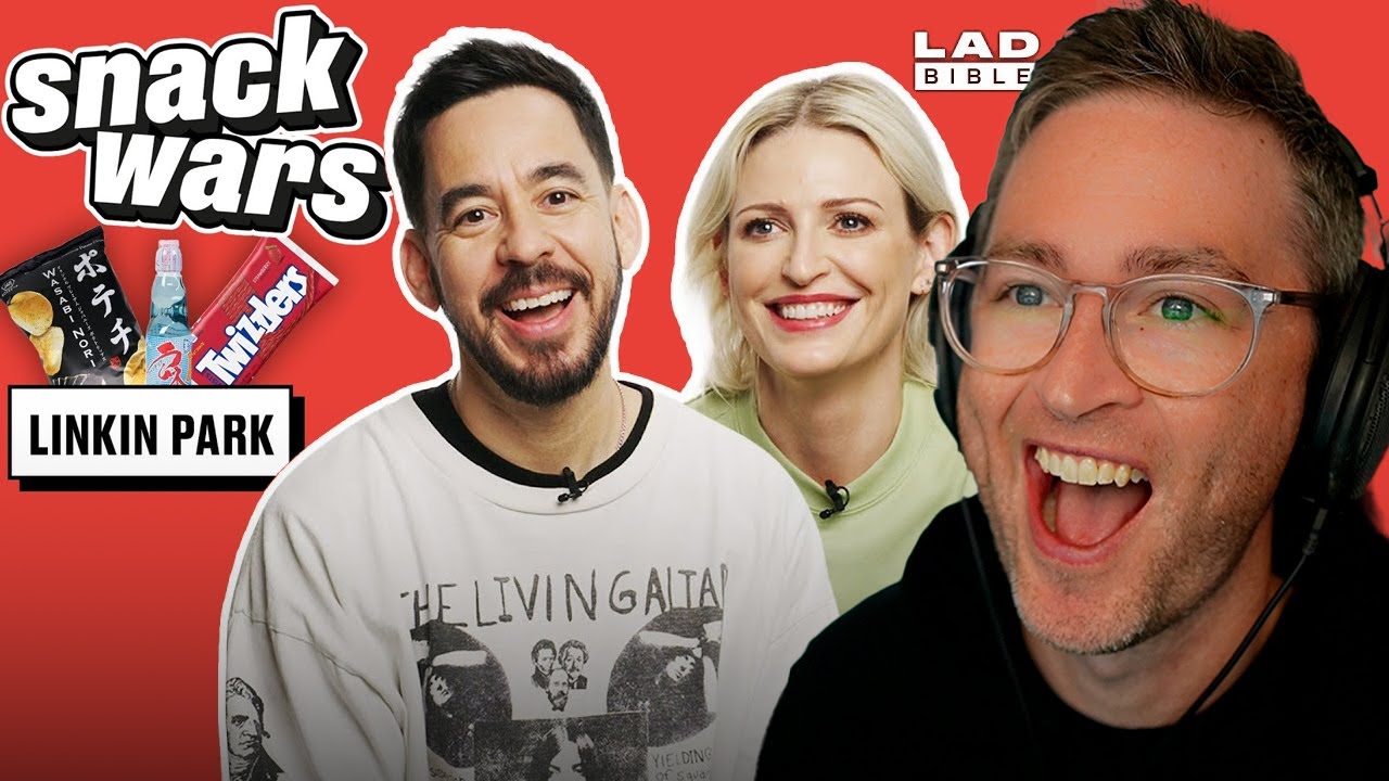Майк Шинода и Эмили Армстронг из Linkin Park пробуют японскую и американскую еду | Реакция на «Во...