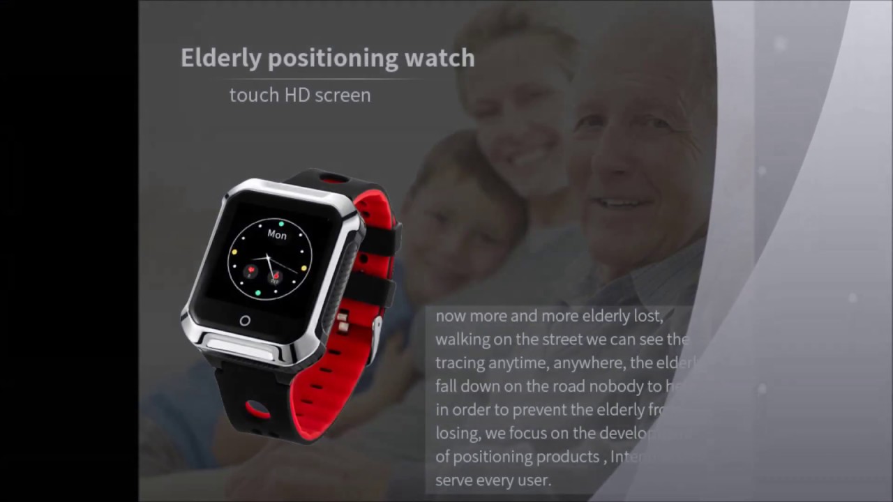 A20S elderly gps tracker watch tracking device ip67 waterproof heart rate monitor fall down alerts