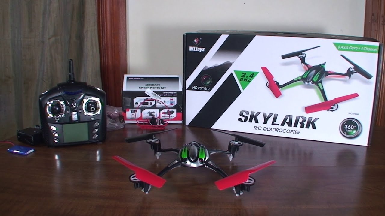 WLtoys - V636 Skylark - Detailed Review and Flight (Indoors and Outdoors)