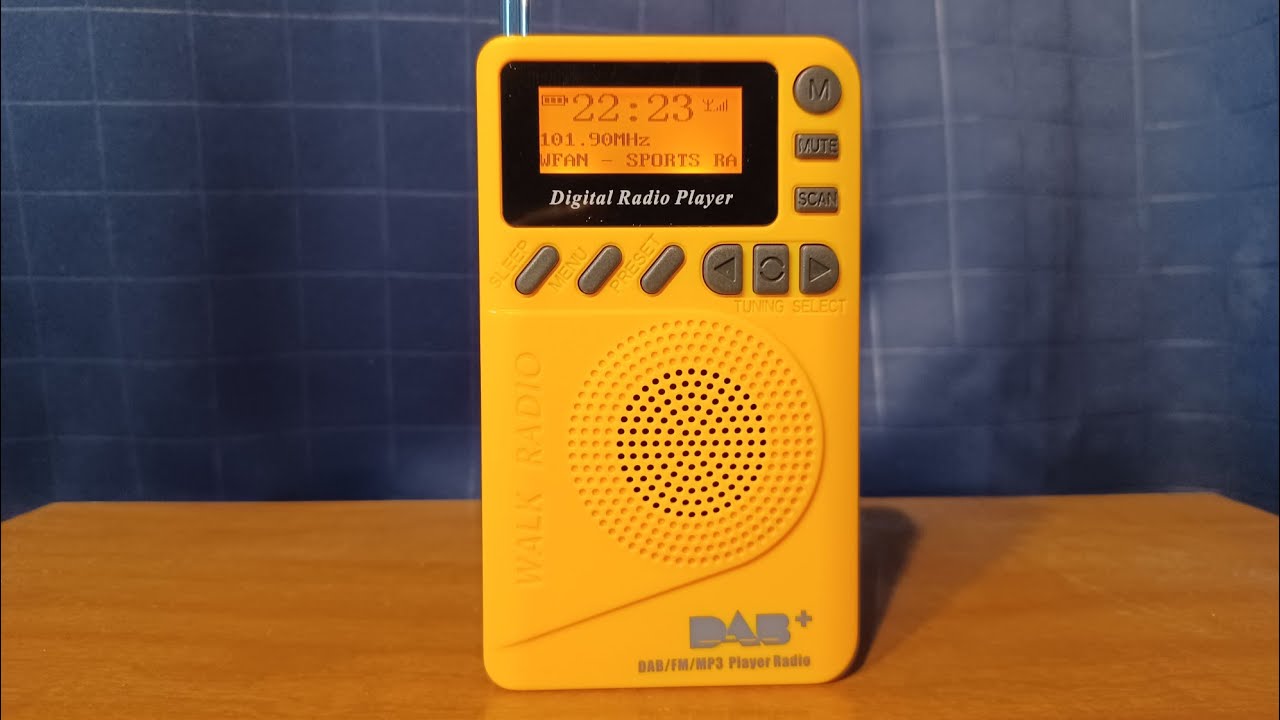 DAB-P9 Mini DAB Radio with FM/MP3 (National Yellow Radio Day 2022)
