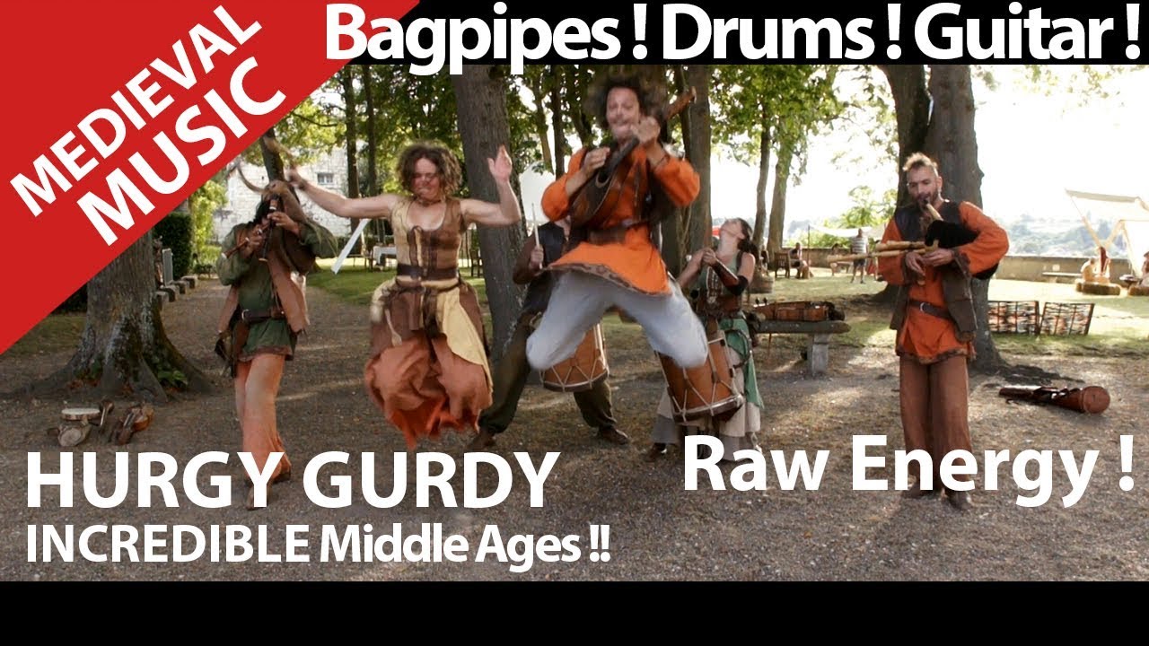 Hurdy Gurdy  ! Bagpipes and Pipers ! Do You Love Medieval Music ! ? Dance ? Hurryken Production