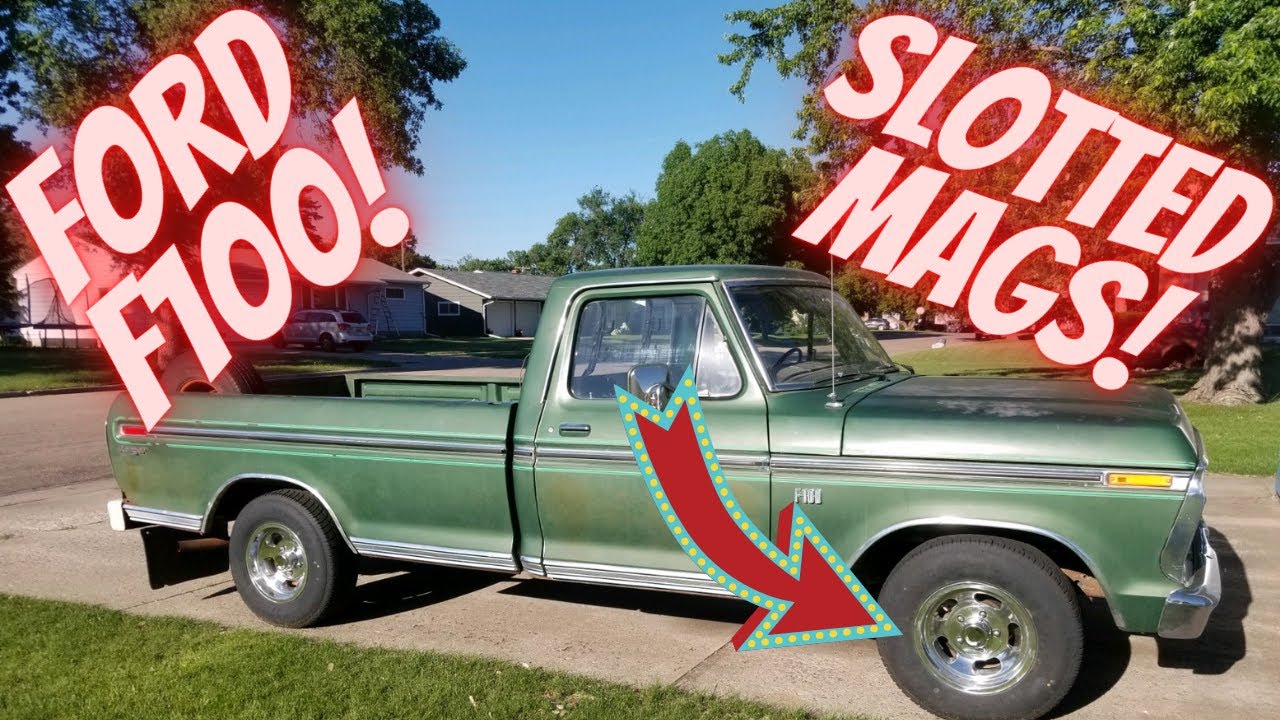 1976 Ford F100 Slotted Mag Wheel Upgrade!! Shenanigans Involved... #hackmechanic
