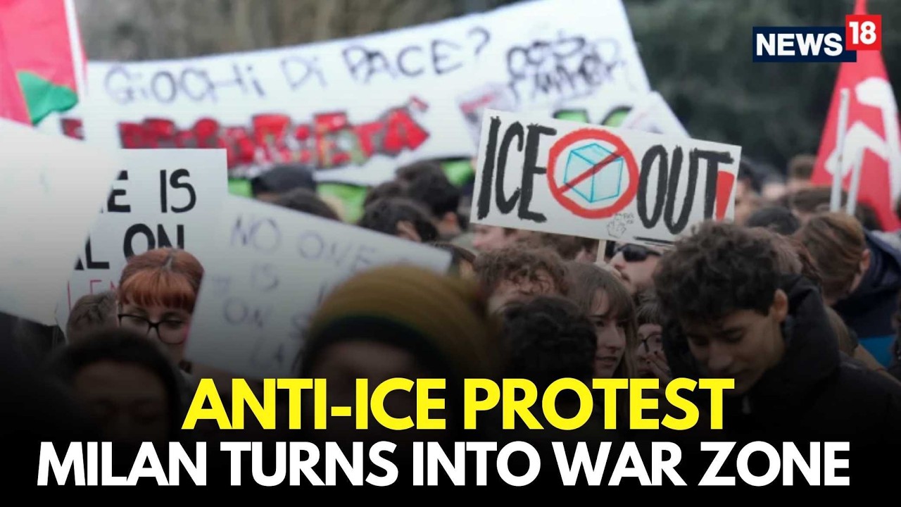Anti-ICE Protest LIVE | Milan Sees Protests Against ICE, Steps Up Security Ahead Of Winter Olympics