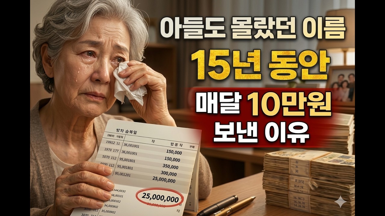 치매 어머니 통장에서 15년째 빠져나간 돈의 비밀