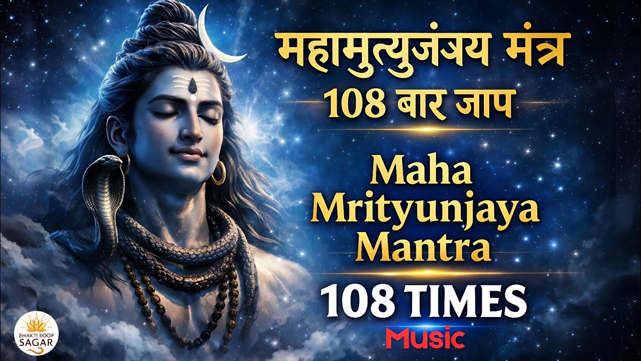 महामृत्युंजय मंत्र 108 बार जाप | Maha Mrityunjaya Mantra - शिव मंत्र | शांति और रक्षा के लिए #bhajan