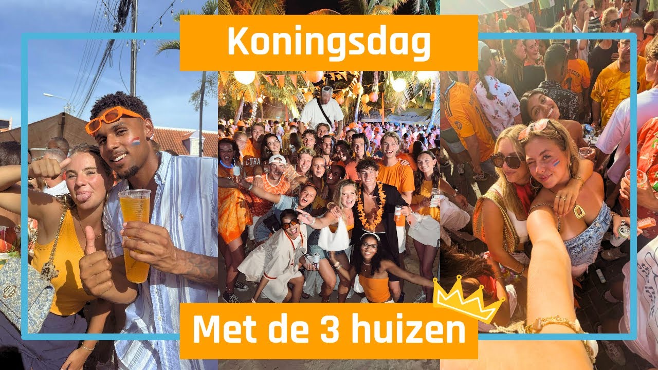 KONINGSDAG op Curaçao 👑 | Studentenhuizen in oranje vibes!