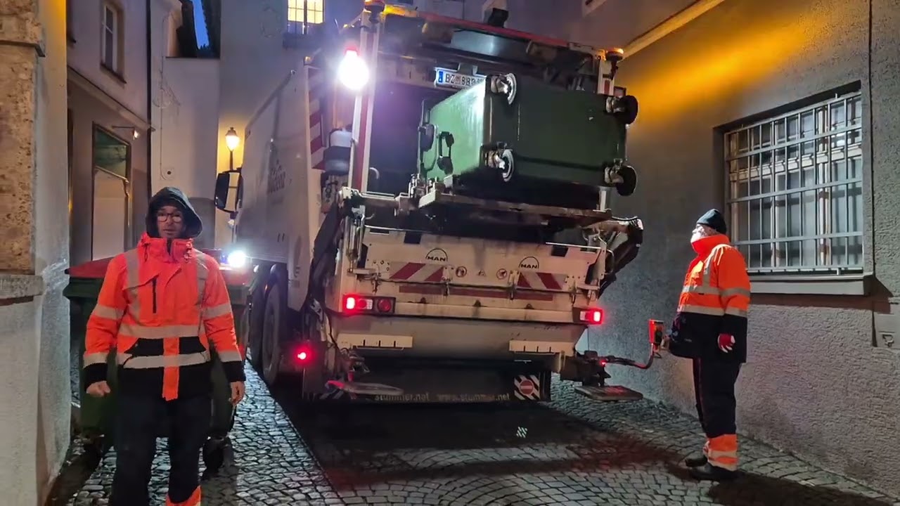 Unterwegs mit der Müllabfuhr in Bludenz