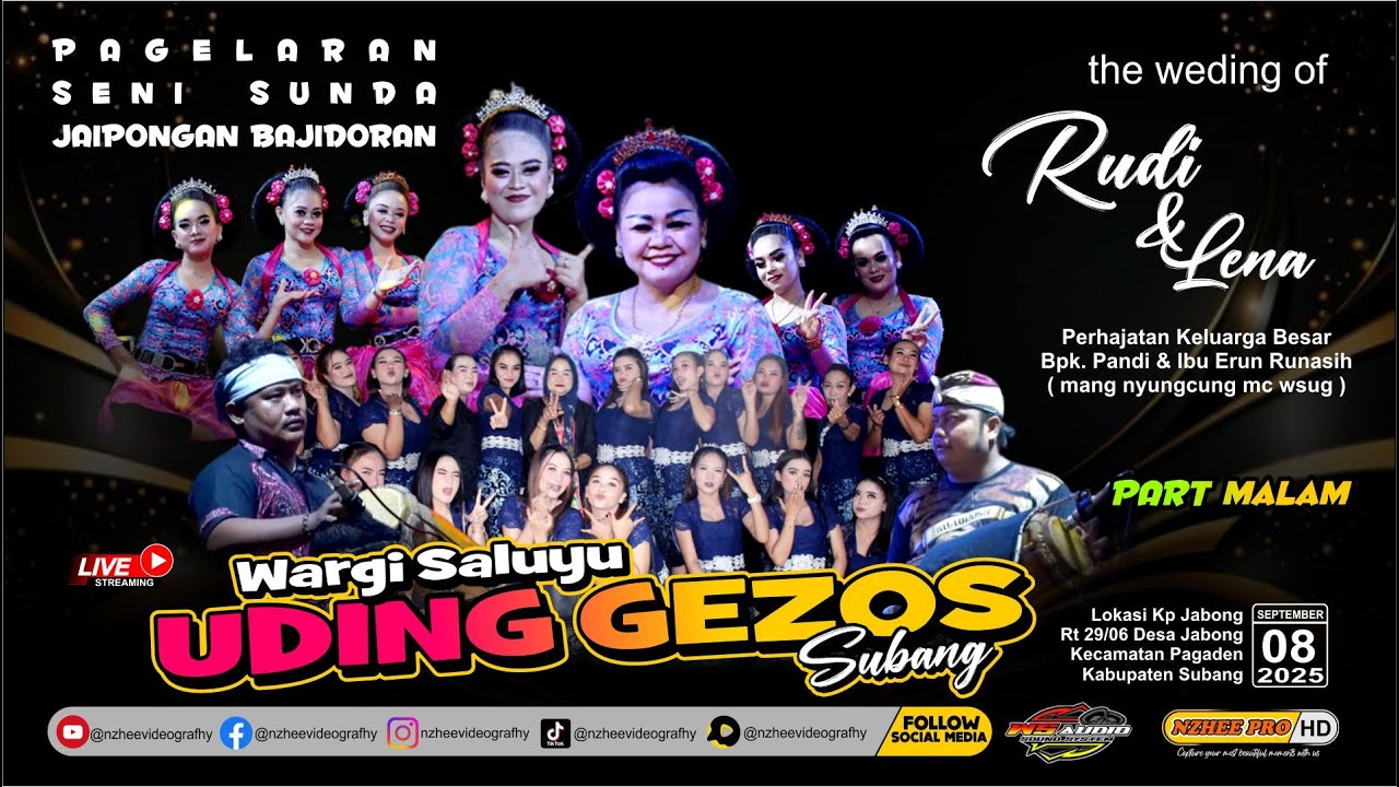 🔴LIVE MALAM JAIPONGAN BAJIDORAN UDING GEZOS PERHAJATAN MANG NYUNGCUNG MC JABONG 08 SEPTEMBER 2025
