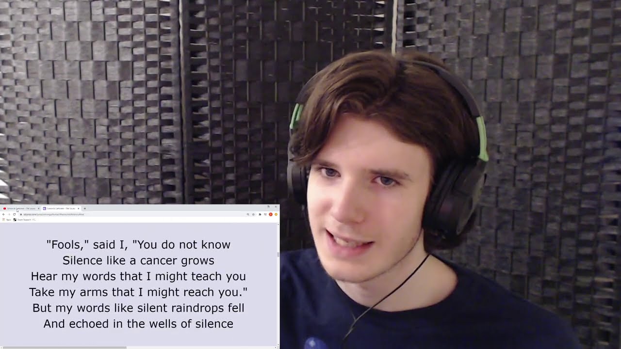 First listen to The Sound of Silence - Simon and Garfunkel (REACTION)