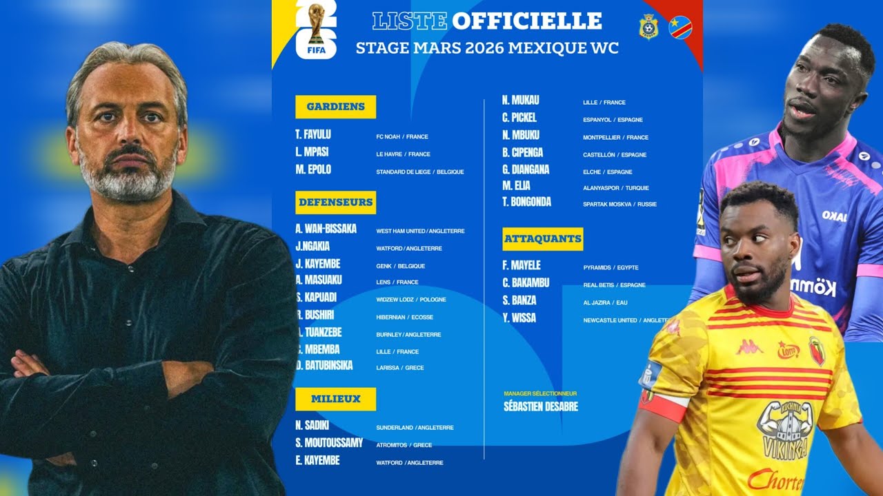 🛑LISTE DES 26 JOUEURS SÉLECTIONNÉE, SANS PULULU, STROEYKES ET SAMEUEL ESSENDE, VOICI L'ANALYSE 