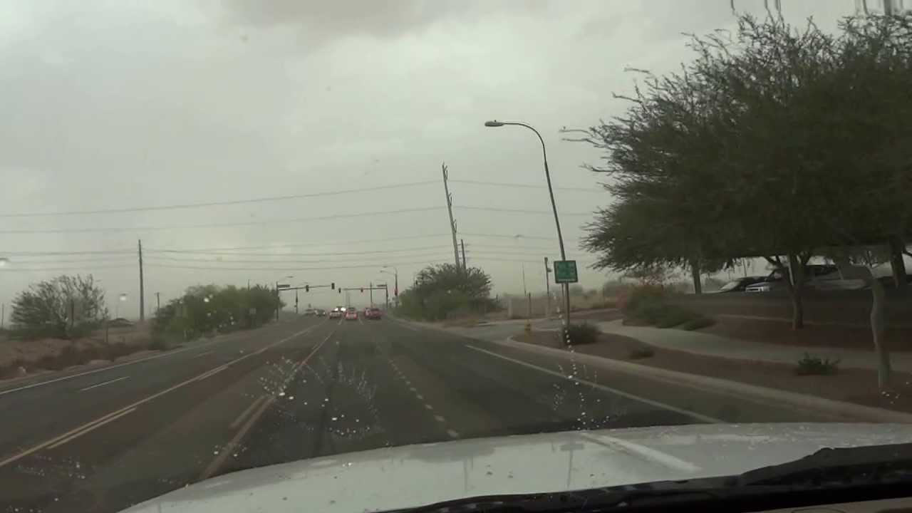 Part 1 - Dust Storm & Massive Micro Burst in the Ahwatukee Foothills in Phoenix Arizona
