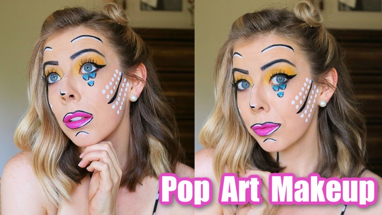 Fun and Easy Pop Art Makeup Halloween Tutorial
