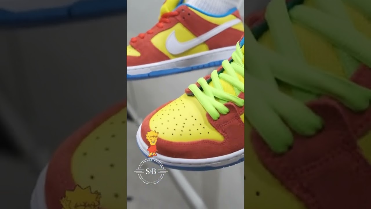 Nike SB Dunk Low &ldquo;Bart Simpson&rdquo; 🛹🔥 #nikesbdunk #dunks #skateboard #nikedunk #fyp #edit #fypシ