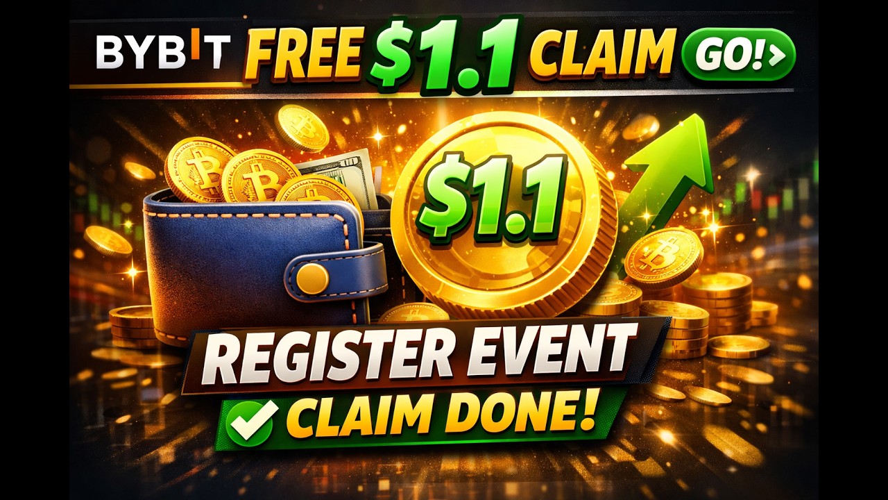 Bybit Free 1.1$ Claim Go Register Event & Claim Done