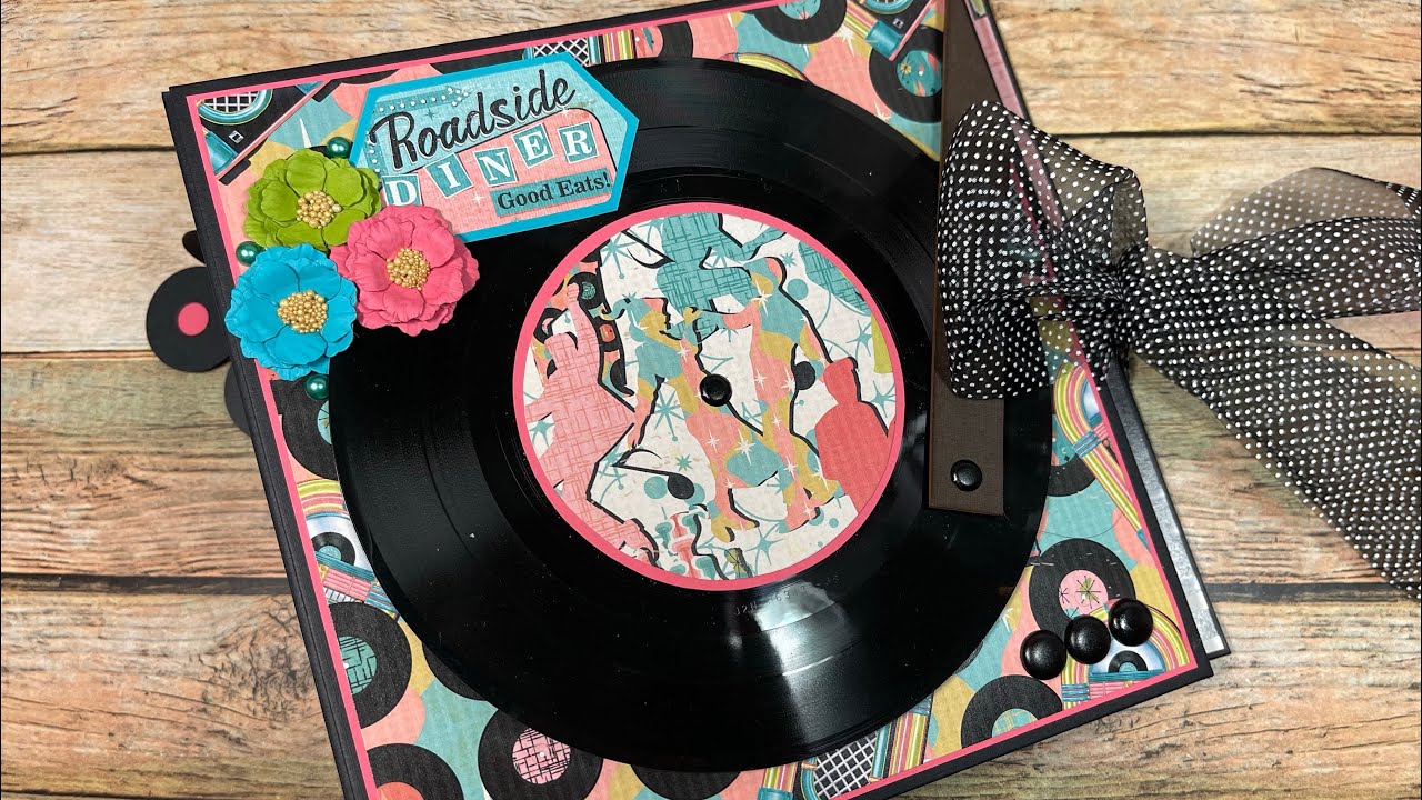 Homer's Diner Record Album Tutorial, a Country Craft Creations Design Team Prokect