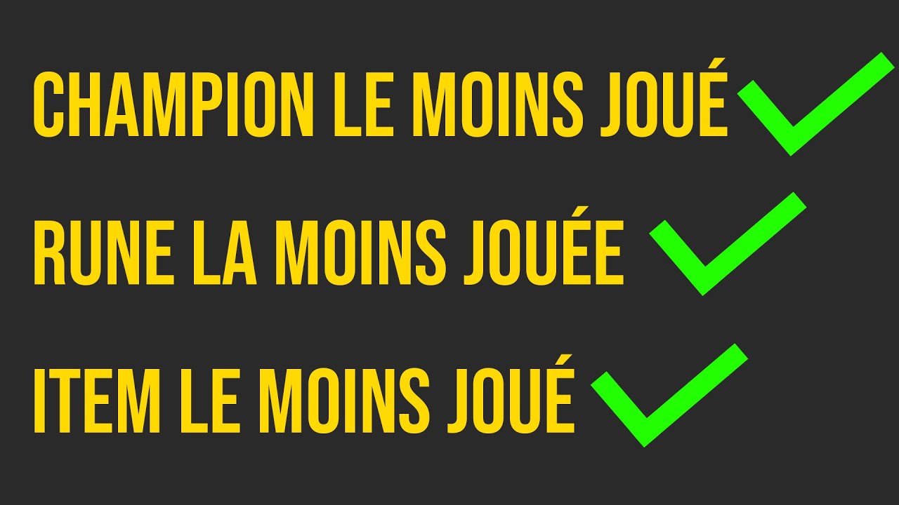 J'ai créé le pick le plus IMPROBABLE