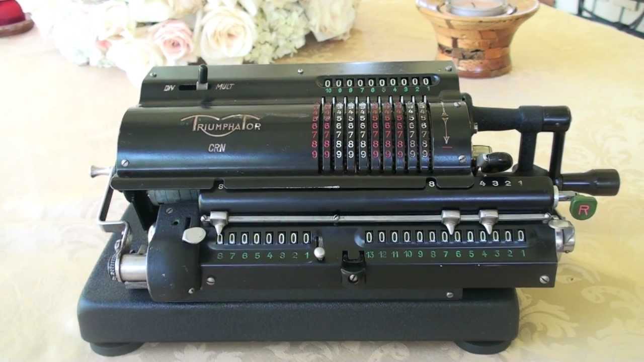 Triumphator CRN Mechanical Calculator Cir 1950