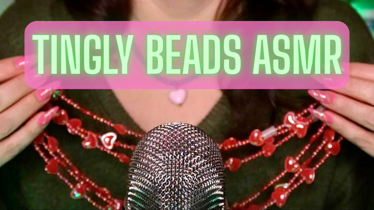 Tappy & Tingly Valentine Beads ASMR For Sleep - No Talking + Music - Enjoy, Fizzy Babes!💚