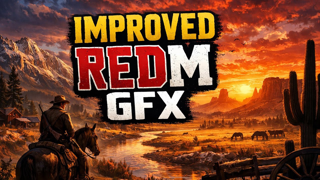 Улучшена графика RDR2 RedM! #redm