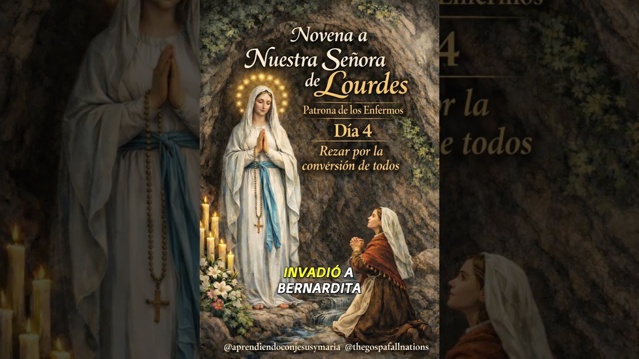 NOVENA A NUESTRA SEÑORA DE LOURDES, PATRONA DE LOS ENFERMOS. DIA 4 TEMA: REZAR POR LA CONVERSIÓN.