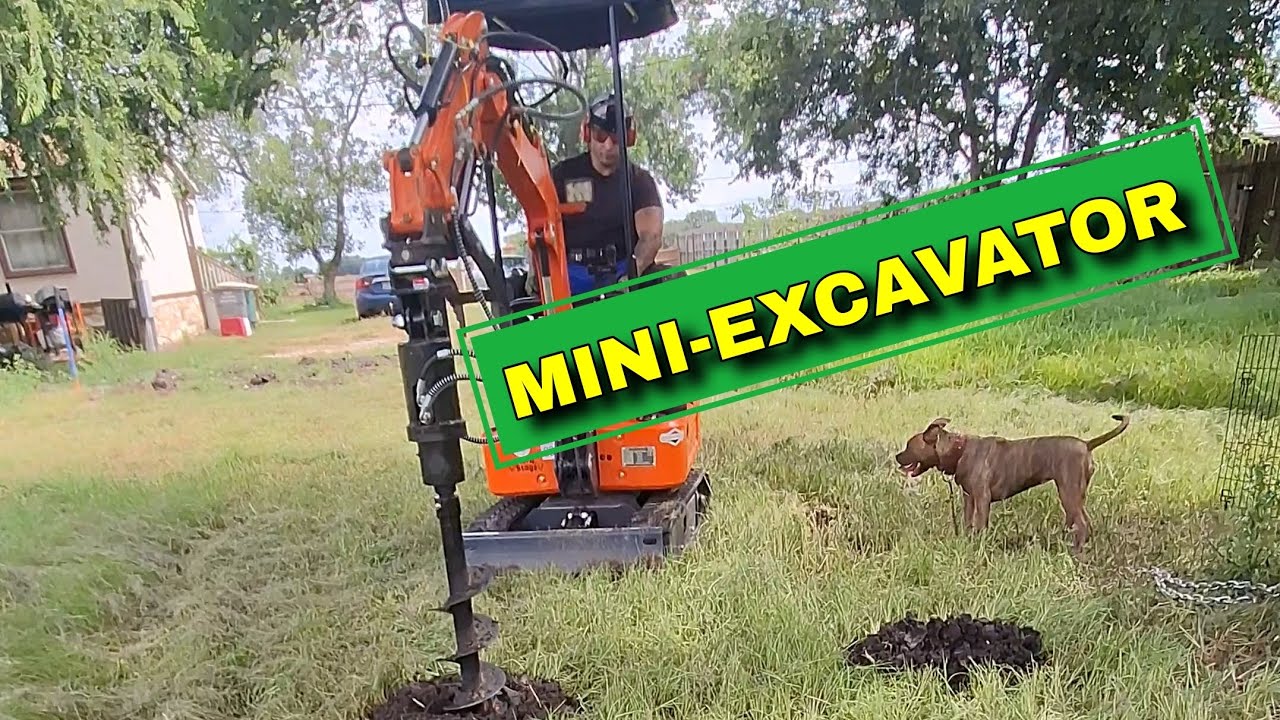 Chinese Mini Excavator 8 inch Auger