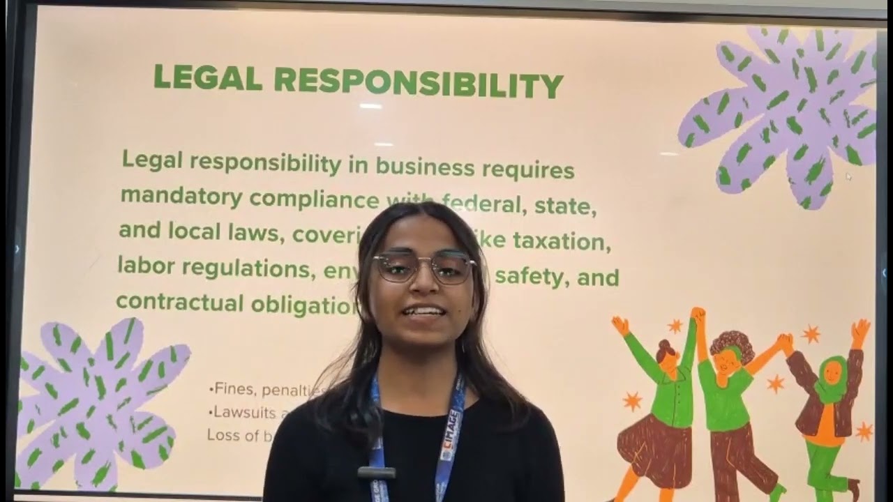 Social Responsibility of Business by Saloni Singh, student of Bcom 1st Sem