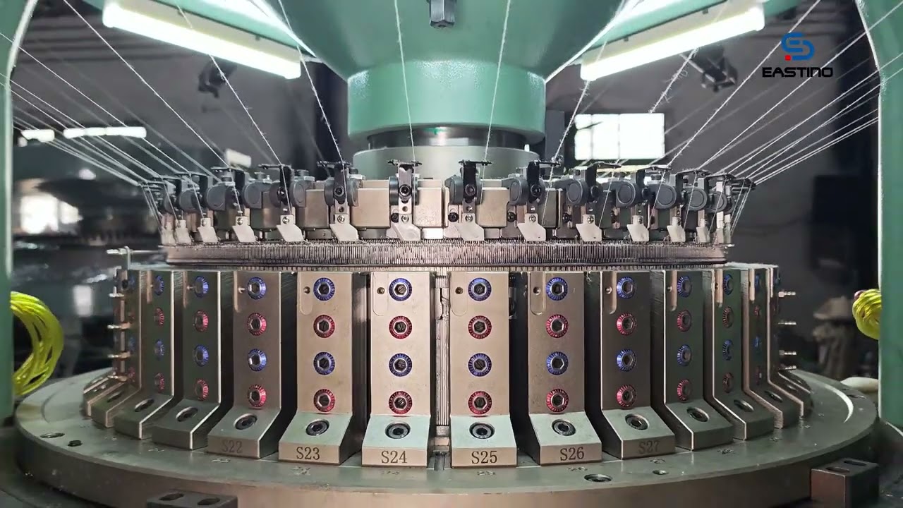 EASTINO  19inch Double jersey rib circular knitting machine#eastino #circularknittingmachine #