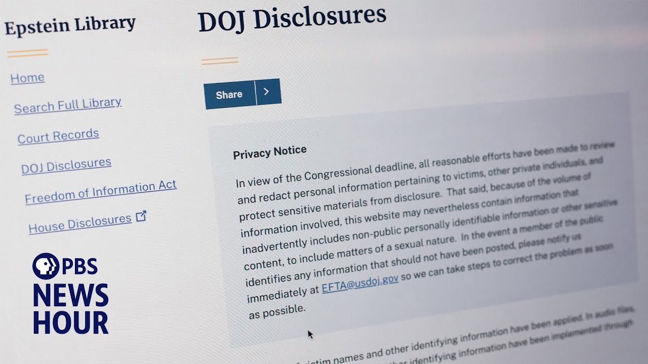 DOJ begins releasing Epstein files, with many heavily redacted