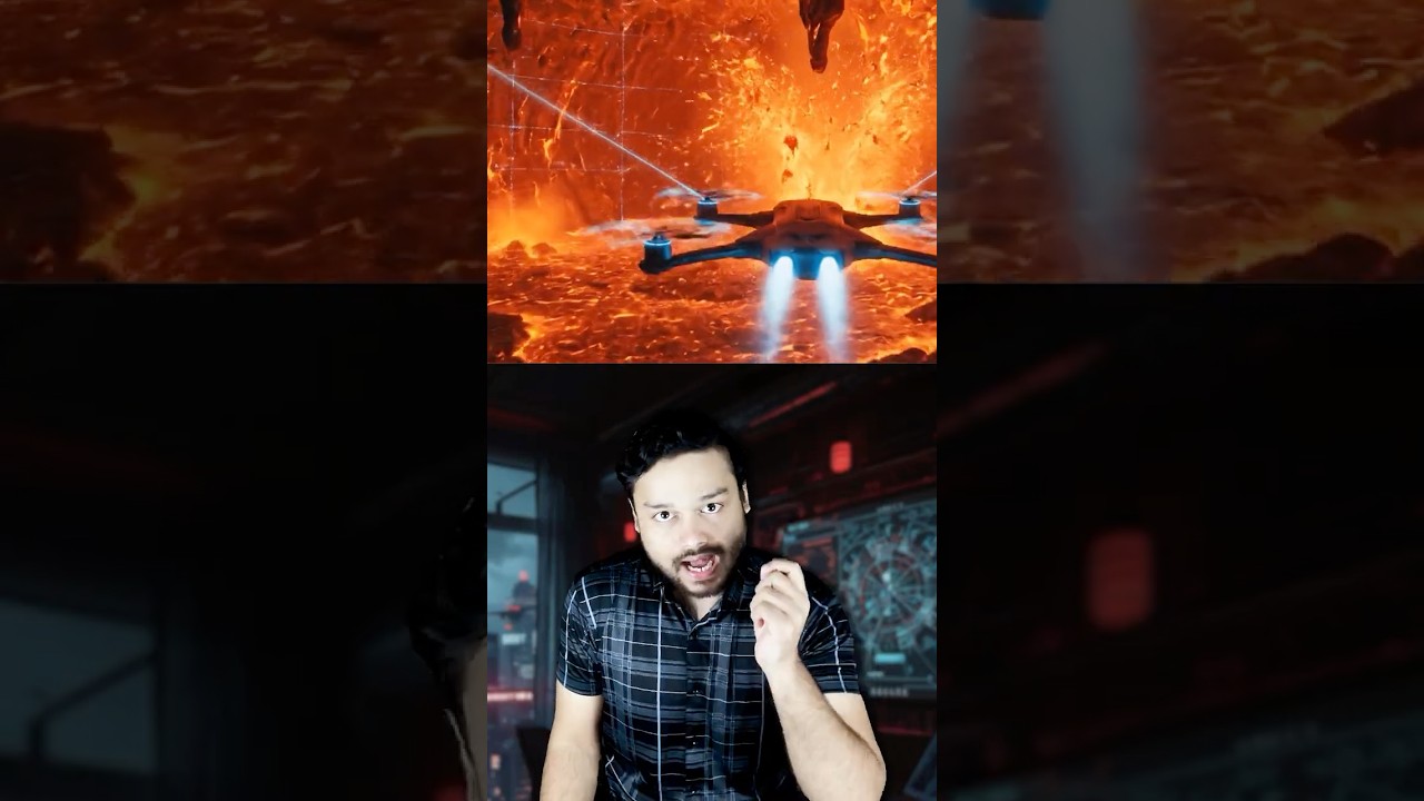 It Survived Lava for 47 Seconds! NASA Sent a Drone Into Lava #shorts