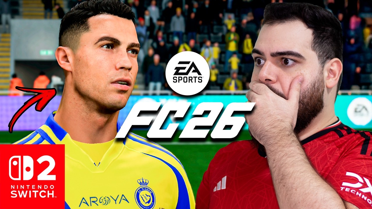 Jogando EA SPORTS FC 26 no NINTENDO SWITCH 2! MELHOR QUE PS5?!