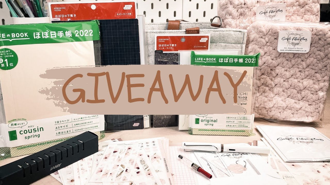 Giveaway | Hobonichi | Simple Future Plans | Faded Chronicle CLOSED