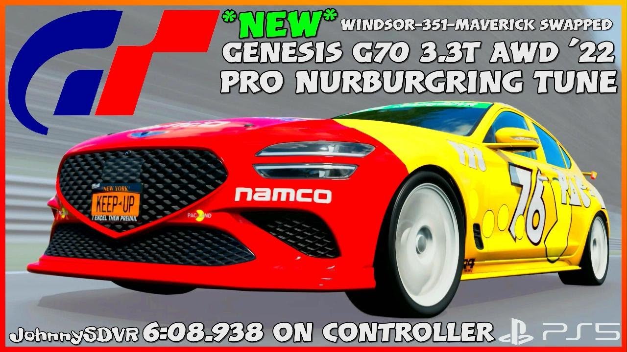 *NEW* Gran Turismo 7 - SWAPPED Genesis G70 '22 Pro Tune | Nurburgring Windsor-351-Maverick  GT7 1.62