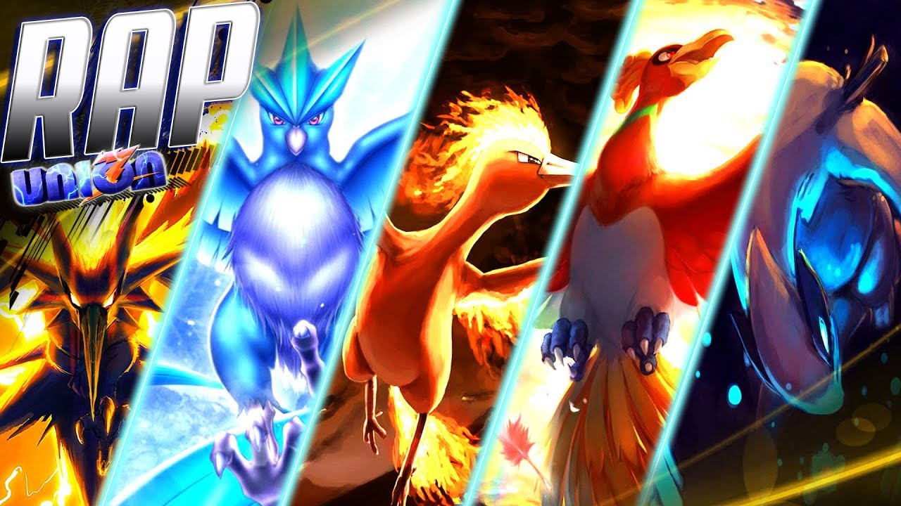 RAP Trio Aves LENDÁRIAS, HO-OH e LUGIA | Pokémon | UnionZ