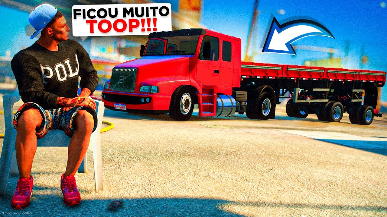 GTA V VIDA DE CAMINHONEIRO | MONTEI UM CONJUNTO IGUAL O TITANIC DO CABELO BATATEIRO 😍 #226