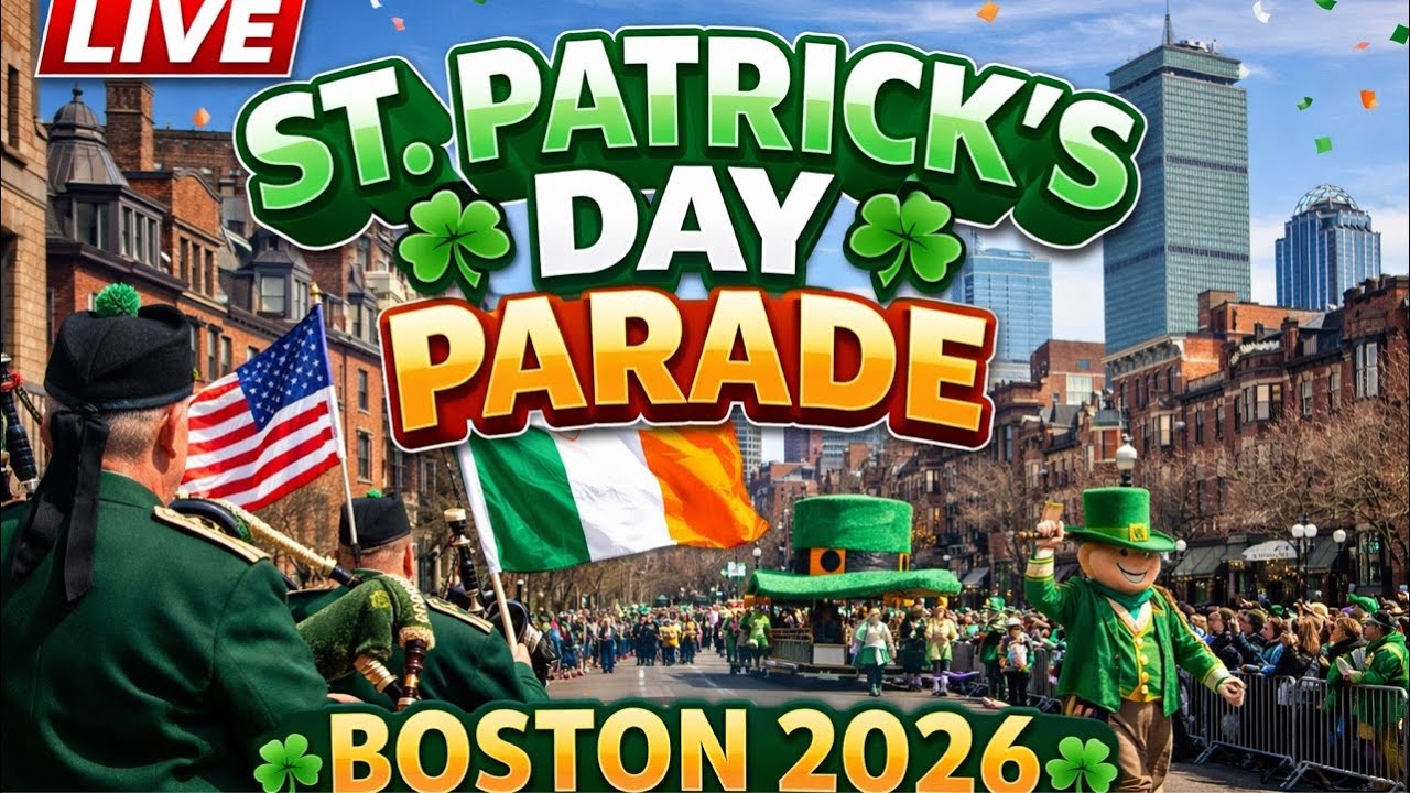 LIVE Boston St. Patrick’s Day Parade – South Boston Irish Celebration & Festivitie (March 15,2026)