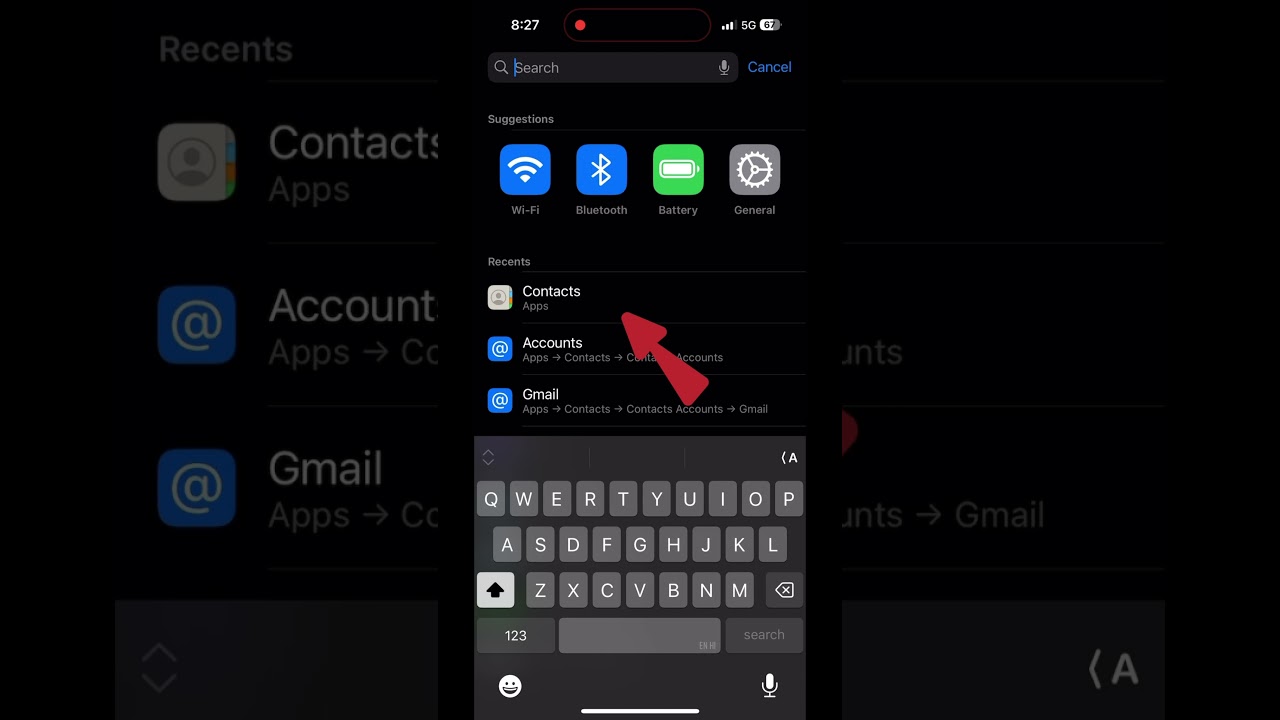 iPhone me contact gmail me kaise save kare..#gmail #iphone15 #like #shorts #short #new  #viral #save