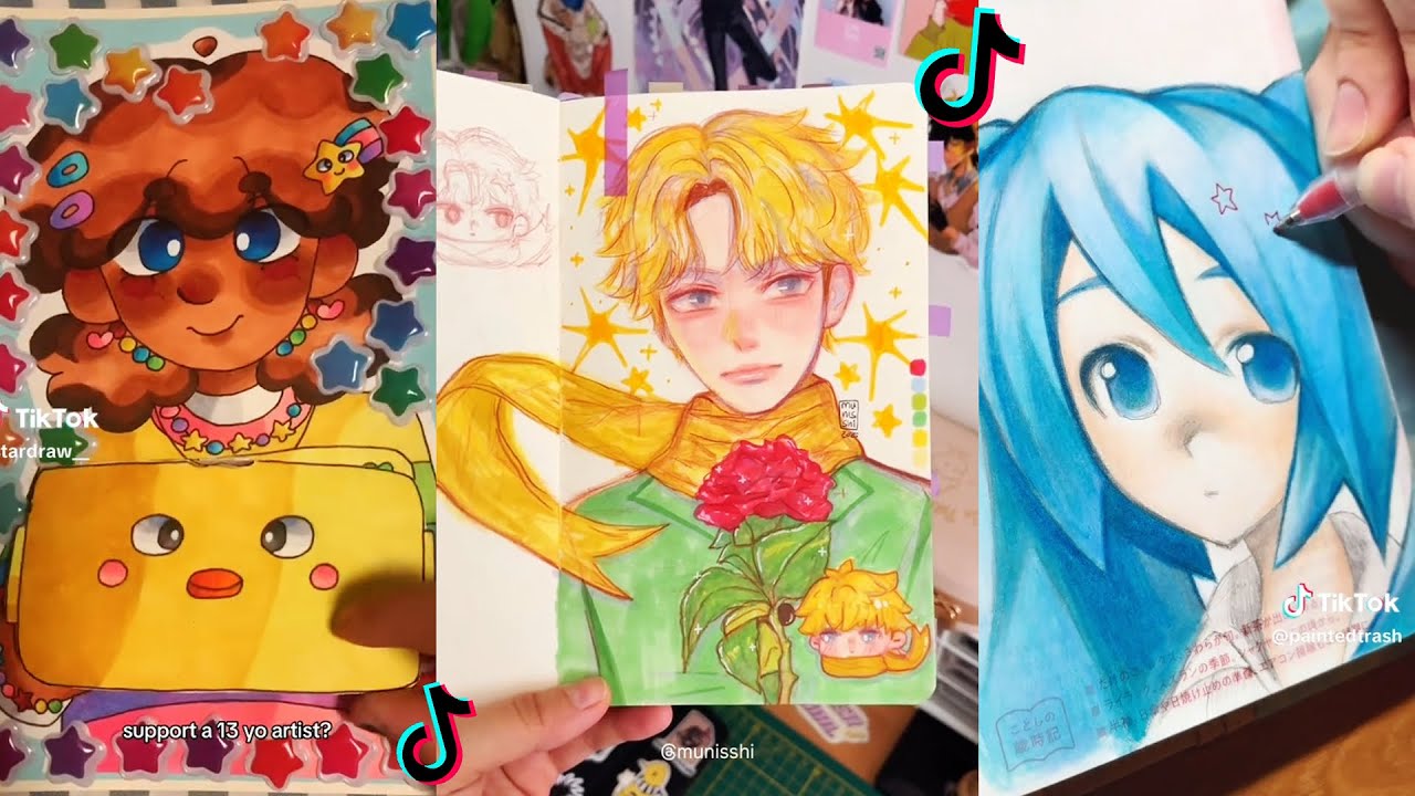 ART SKETCHBOOK 📖🎨 TIKTOK compilation #77