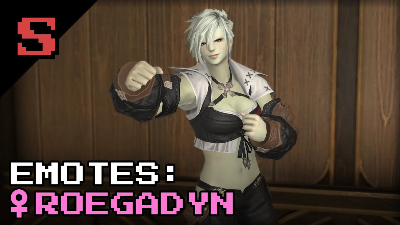 (FFXIV) Emotes: Female Roegadyn