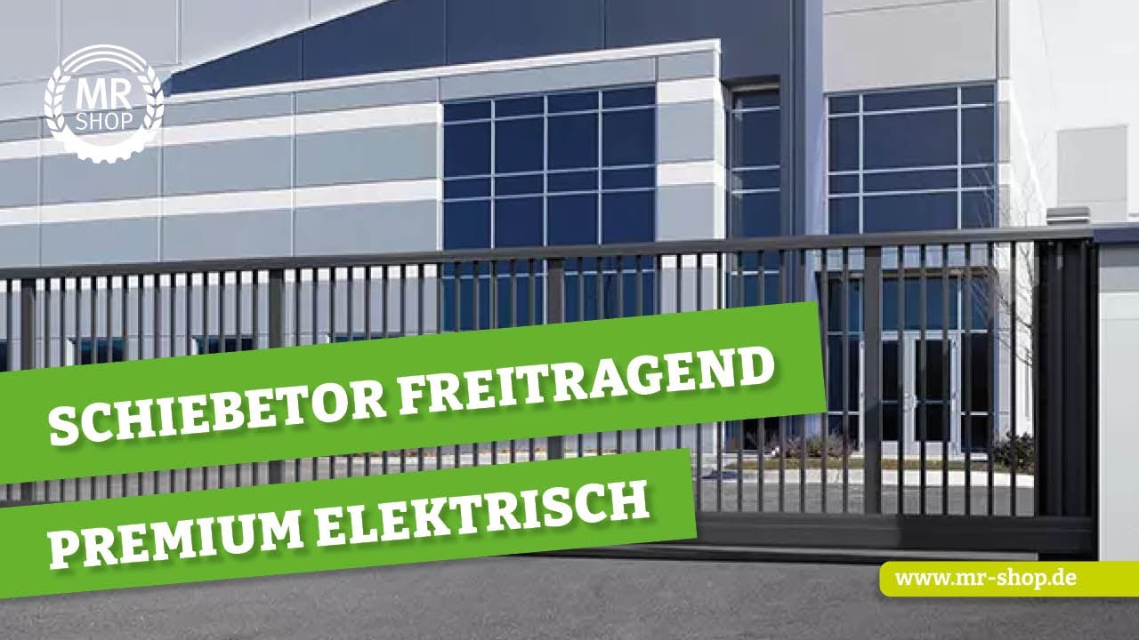 Elektrisches Schiebetor premium freitragend von BALU - Produktvorstellung | mr-shop
