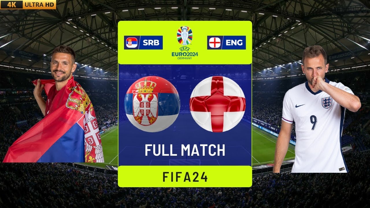 FC 24 - Serbia vs. England | EURO 2024 Group C Full Match | PC™ [2K60]