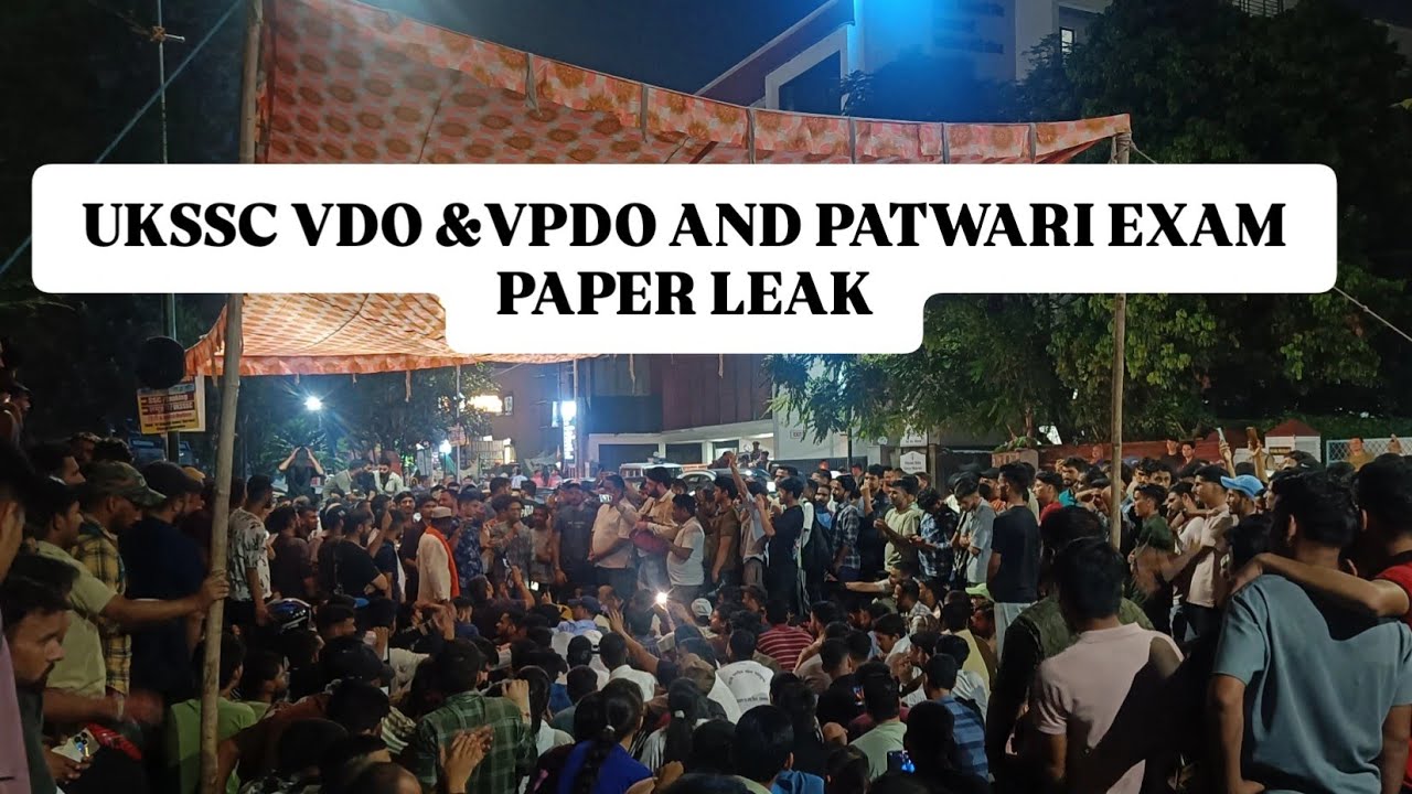 ukssc exam paper leak protest dehradun uttrakhand #ukssc #vdoexam