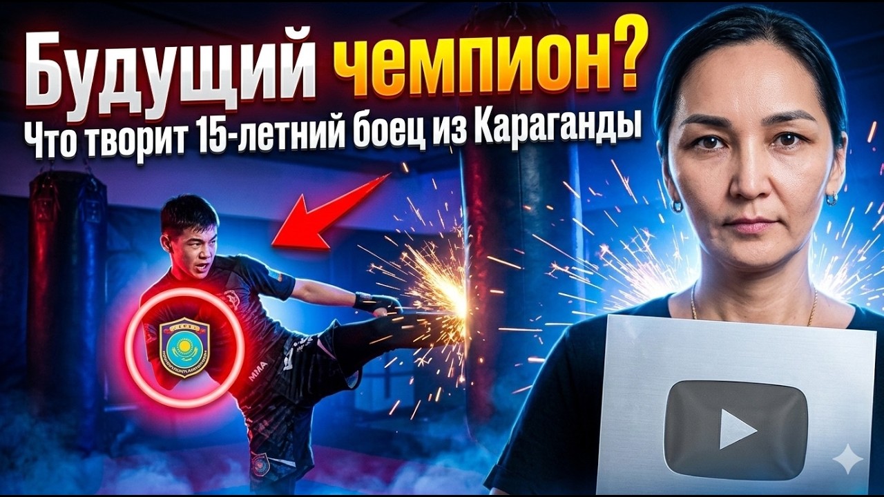 Будущий чемпион? Что творит 15-летний боец из Караганды