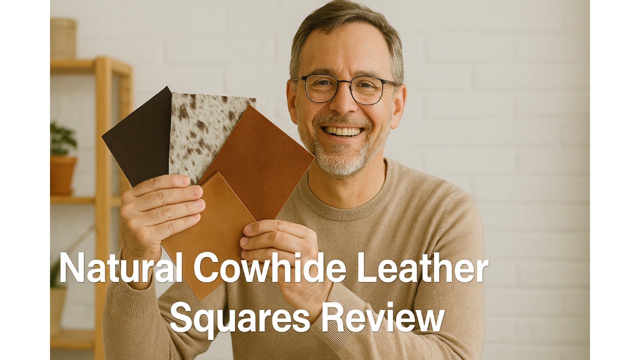 🐄 Natural Cowhide Leather Squares Review 👜